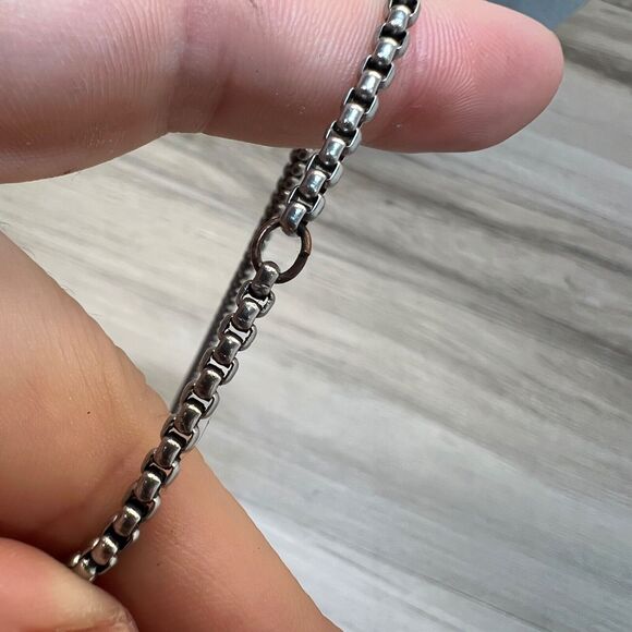 Brighton Radiant Hearts Necklace 22" Silver Toned Chain Hollow Heart Logo - Picture 4 of 8